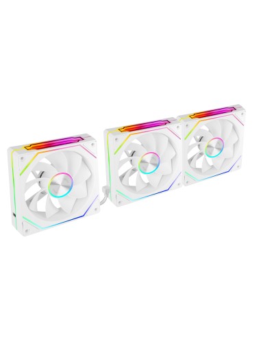 Mars Gaming MF-LINKFINITYKIT2RW Carcasa del ordenador Ventilador 12 cm Blanco 3 pieza(s)