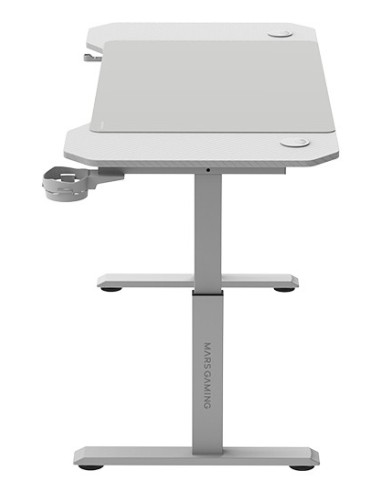Mars Gaming MGD-ERGO120, Mesa Altura Ajustable 3 Posiciones, Superficie Ergonómica, Estructura Metálica, Alfombrilla XXL,