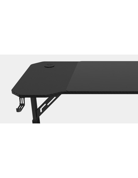 Mars Gaming MGD-ERGO140, Mesa Altura Ajustable 3 Posiciones, Superficie Ergonómica, Estructura Metálica, Alfombrilla XXL,