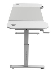 Mars Gaming MGD-ERGO140, Mesa Altura Ajustable 3 Posiciones, Superficie Ergonómica, Estructura Metálica, Alfombrilla XXL, 2