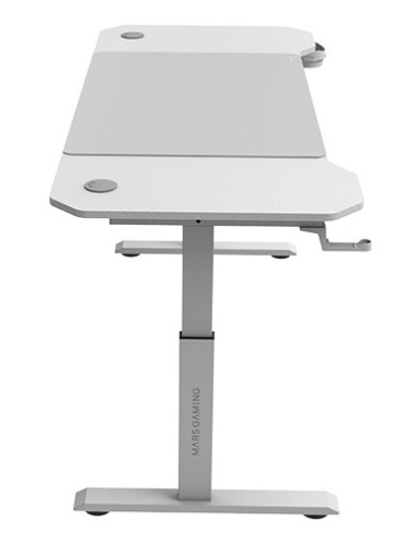 Mars Gaming MGD-ERGO140, Mesa Altura Ajustable 3 Posiciones, Superficie Ergonómica, Estructura Metálica, Alfombrilla XXL,