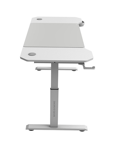 Mars Gaming MGD-ERGO140, Mesa Altura Ajustable 3 Posiciones, Superficie Ergonómica, Estructura Metálica, Alfombrilla XXL,