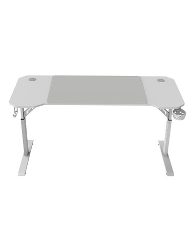 Mars Gaming MGD-ERGO140, Mesa Altura Ajustable 3 Posiciones, Superficie Ergonómica, Estructura Metálica, Alfombrilla XXL,