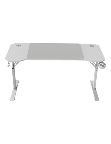 Mars Gaming MGD-ERGO140, Mesa Altura Ajustable 3 Posiciones, Superficie Ergonómica, Estructura Metálica, Alfombrilla XXL,