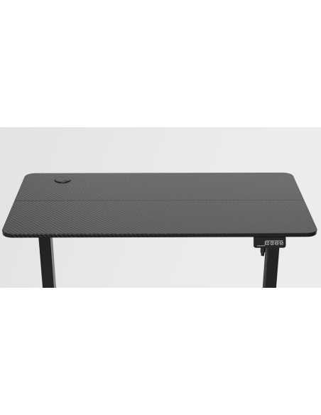 Mars Gaming MGD-ERGOPRO, Mesa Ajuste Altura Eléctrico 73-118cm, Superficie Ergonómica Fibra Carbono, Estructura Metálica,