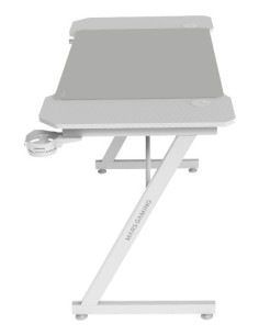 Mars Gaming MGD-X120, Mesa Gaming Ergonómica, Superficie en Fibra de Carbono, Estructura Metálica, Alfombrilla XXL, Soporte 2