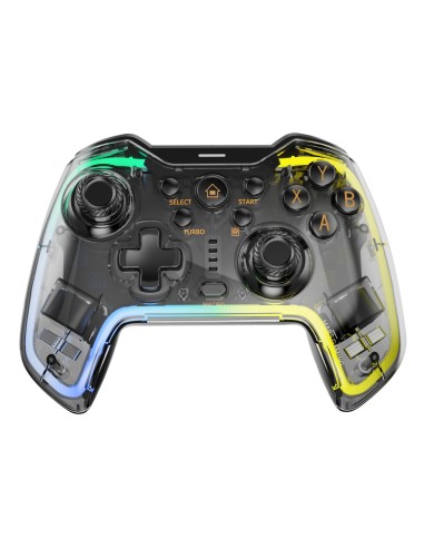 Mars Gaming MGP-BT2 Negro, Transparente Bluetooth USB Gamepad Analógico Digital Android, Nintendo Switch, Nintendo Switch 2,