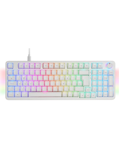 Mars Gaming MKPROWBES teclado Juego USB QWERTY Español Blanco
