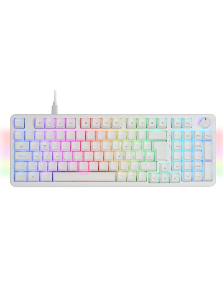 Mars Gaming MKPROWBES teclado Juego USB QWERTY Español Blanco
