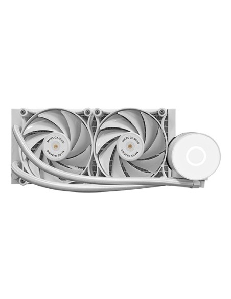 Mars Gaming ML-PRO240, Refrigeración Líquida CPU Profesional, TDP 450W, 2 Ventiladores FDB Ultra-silenciosos, Bomba