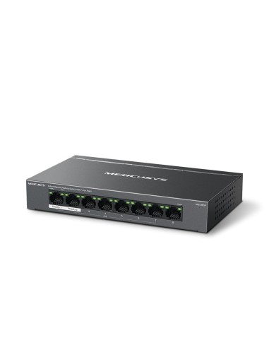 Mercusys MS108GP switch Gestionado Gigabit Ethernet (10 100 1000) Energía sobre Ethernet (PoE) Negro