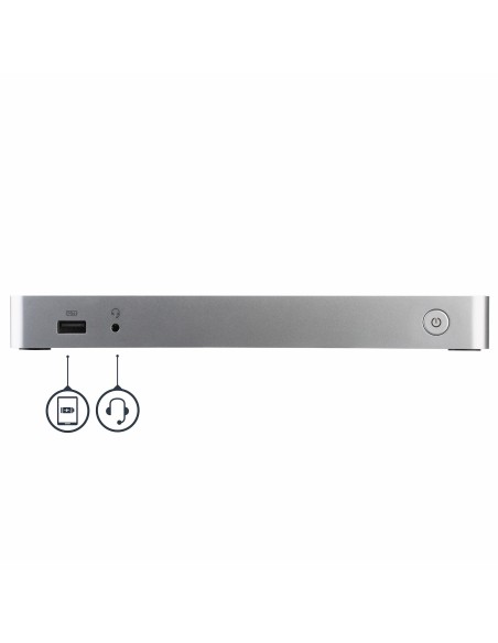 StarTech.com Docking Station USB C para 2 Monitores - PD de 60 W para Portátil Windows - Replicador de Puertos USB Tipo C a