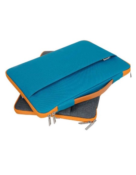 Maillon Technologique MTTOULOUSSE15BLUE maletines para portátil 39,6 cm (15.6") Funda Azul, Naranja