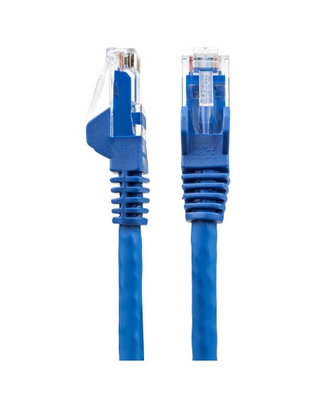 StarTech.com Cable Ethernet CAT6 de 1m - LSZH - Cable de Red de 10 Gigabits de 650MHz y PoE de 100W UTP sin Enganches
