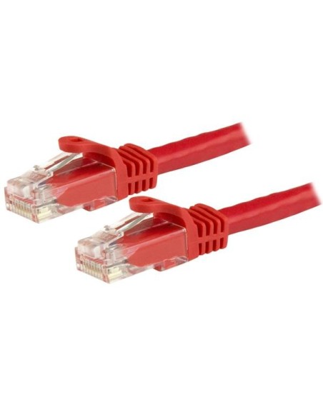 StarTech.com Cable de 1,5m Cat6 Ethernet de Red Rojo - RJ45 sin Enganches - 24AWG