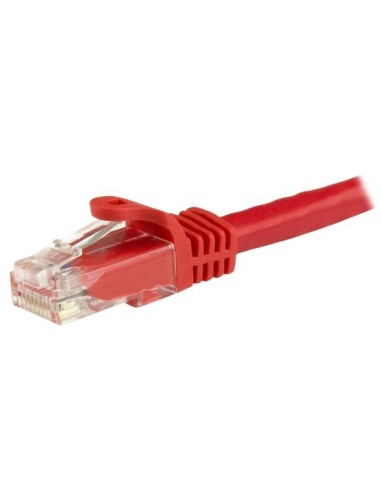 StarTech.com Cable de 1,5m Cat6 Ethernet de Red Rojo - RJ45 sin Enganches - 24AWG