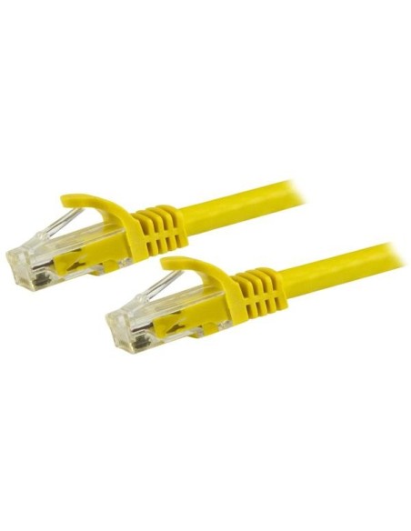 StarTech.com Cable de 1,5m Cat6 Ethernet de Red Amarillo - RJ45 sin Enganches - 24AWG