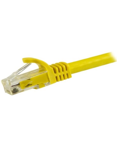 StarTech.com Cable de 1,5m Cat6 Ethernet de Red Amarillo - RJ45 sin Enganches - 24AWG