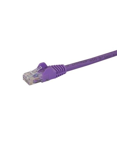 StarTech.com Cable de Red de 1m Púrpura Cat6 UTP Ethernet Gigabit RJ45 sin Enganches