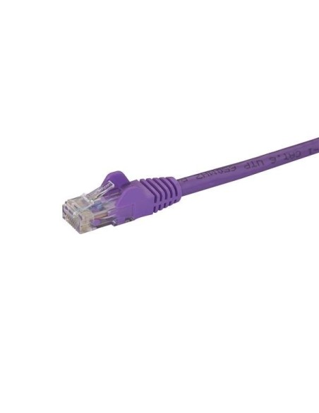 StarTech.com Cable de 2m Púrpura de Red Gigabit Cat6 Ethernet RJ45 sin Enganche - Snagless