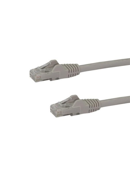 StarTech.com Cable de 0,5m Gris de Red Gigabit Cat6 Ethernet RJ45 sin Enganche - Snagless