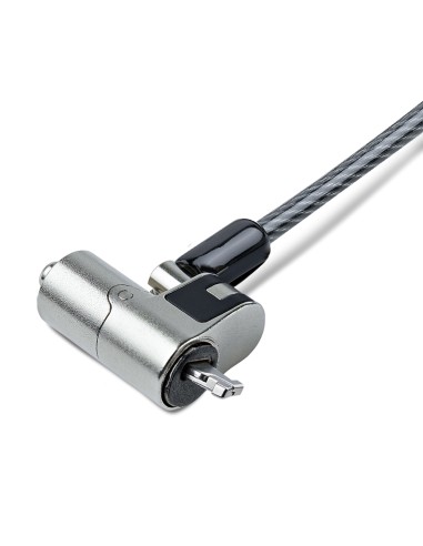 StarTech.com NANOK-LAPTOP-LOCK cable antirrobo Negro, Plata 2 m