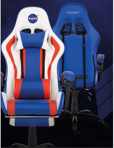 Activision NASA Discovery Silla para videojuegos de PC Asiento acolchado Azul, Rojo, Blanco
