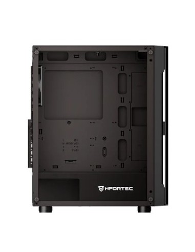 Nfortec NF-CS-AZIR-B carcasa de ordenador Torre Negro