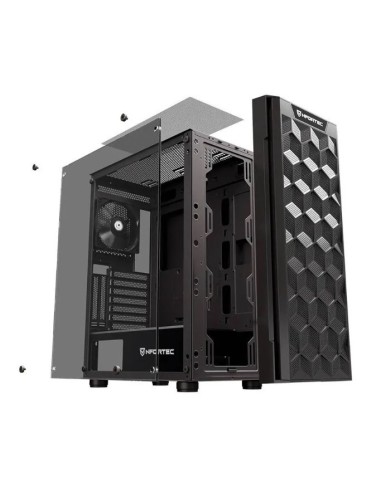 Nfortec NF-CS-AZIR-B carcasa de ordenador Torre Negro