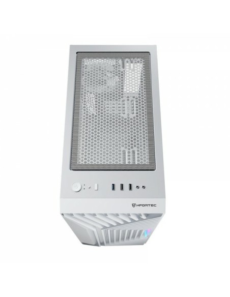Nfortec NF-CS-NERVIA-W carcasa de ordenador Torre Blanco