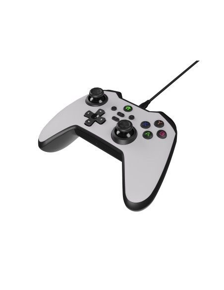 GENESIS Mangan 300 Blanco USB Gamepad Analógico Digital Android, Nintendo Switch, PC