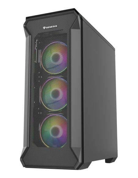 GENESIS Irid 505 ARGB Midi Tower Negro, Transparente