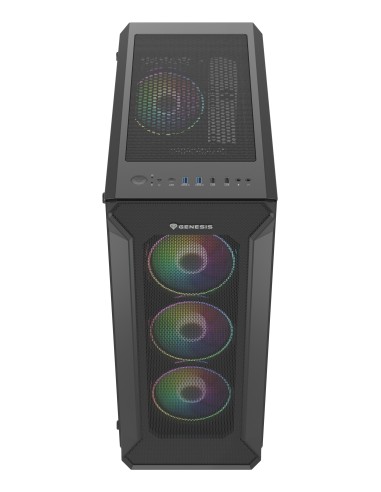 GENESIS Irid 505 ARGB Midi Tower Negro, Transparente