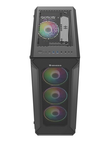 GENESIS Irid 505 ARGB Midi Tower Negro, Transparente
