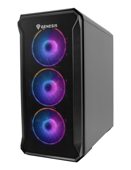 GENESIS Irid 503 ARGB Micro Torre Negro, Transparente