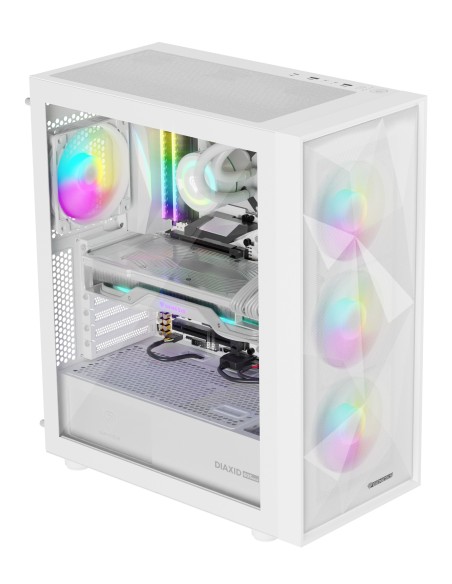 GENESIS Diaxid 605 ARGB Midi Tower Blanco
