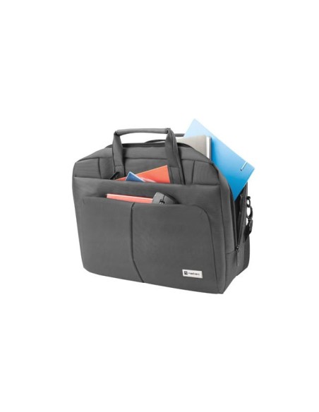 NATEC Gazelle 39,6 cm (15.6") Maletín Gris