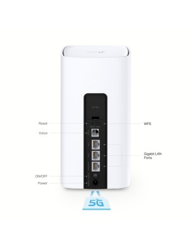 TP-Link NX510v router inalámbrico Gigabit Ethernet Doble banda (2,4 GHz   5 GHz) 5G Blanco