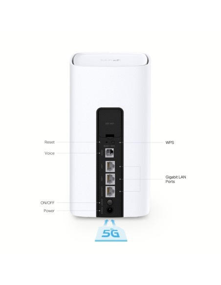 TP-Link NX510v router inalámbrico Gigabit Ethernet Doble banda (2,4 GHz   5 GHz) 5G Blanco