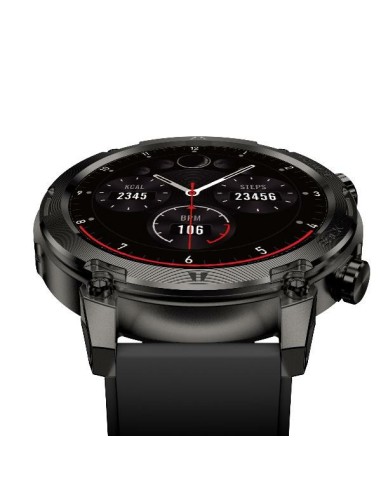 Nilox NXSWTRAILROUND Relojes inteligentes y deportivos 3,53 cm (1.39") Digital 360 x 360 Pixeles Pantalla táctil Negro