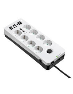 Eaton PB8TUD limitador de tensión Negro, Blanco 8 salidas AC 220 - 250 V 1,5 m