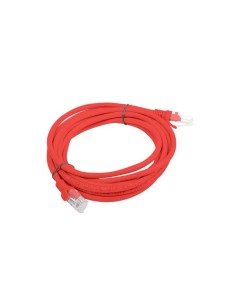 Lanberg PCU6-10CC-0300-R cable de red Rojo 3 m Cat6 U UTP (UTP) 2