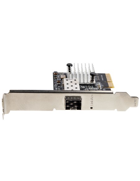 StarTech.com Tarjeta PCIe SFP+ de 10G - Adaptador de Red con 1 Puerto SFP+ Abierto para Módulos MSA o Cables Direct Attach -