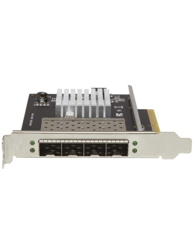 StarTech.com Tarjeta de Red SFP+ 10G SFP+ con 4 Puertos - Adaptador Convergente SFP+ Abierto Intel XL710 - NIC PCIe 10 Gigabit
