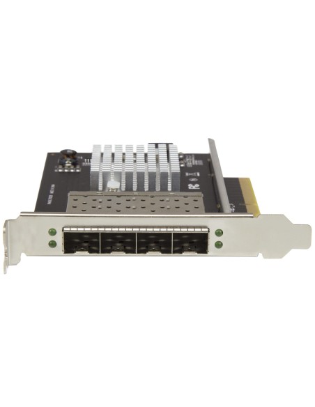 StarTech.com Tarjeta de Red SFP+ 10G SFP+ con 4 Puertos - Adaptador Convergente SFP+ Abierto Intel XL710 - NIC PCIe 10 Gigabit