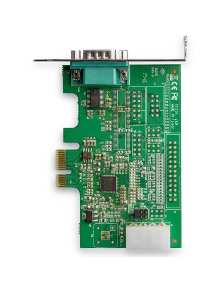 StarTech.com Tarjeta Adaptadora Serie PCI Express RS232 de 4 Puertos - Tarjeta Controladora Serie PCIe RS232 - PCIe a Serie DB9