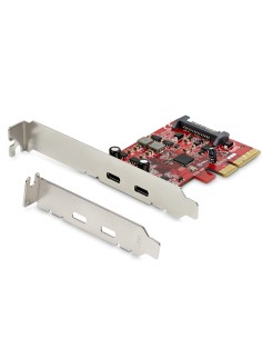 StarTech.com Tarjeta Adaptadora PCI Express de 2 Puertos USB-C 3.2 Gen 2 10Gbps