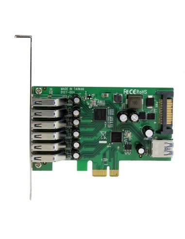 StarTech.com Adaptador tarjeta PCI Express de 7 puertos USB 3.0 con perfil bajo o completo