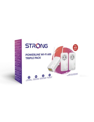Strong Powerline WiFi 600 Triple Pack V2 600 Mbit s Ethernet Blanco 3 pieza(s)