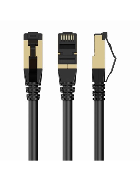 Gembird PP8-LSZHCU-BK-0.5M cable de red Negro 0,5 m Cat8 S FTP (S-STP)